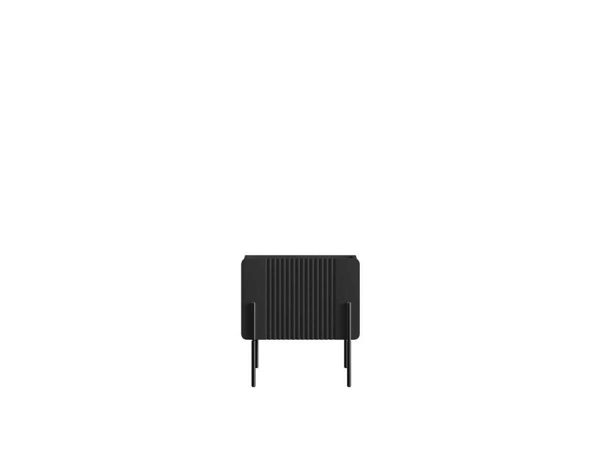 Lot de 2 chevets 1 tiroir MATHILDE pieds noir noir — vue 5