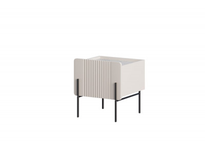 Lot de 2 chevets 1 tiroir MATHILDE pieds noir