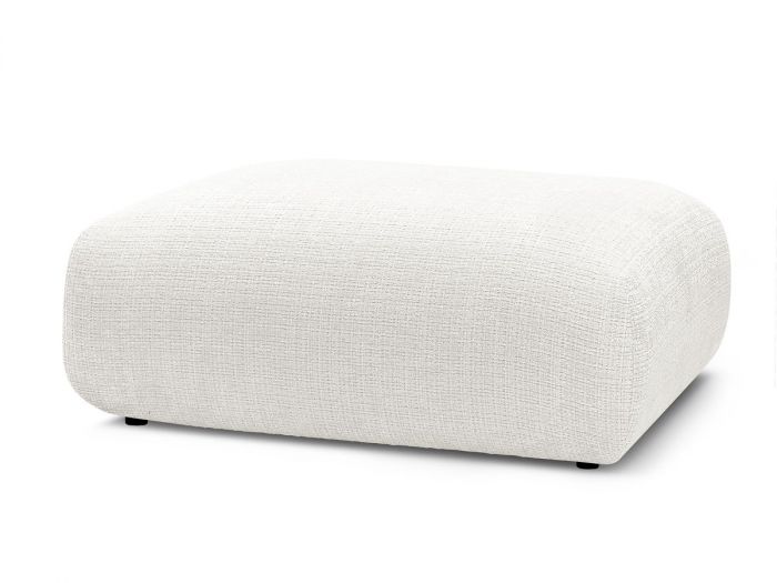 Petit pouf pour canapé modulable SIRIUS tissu texturé