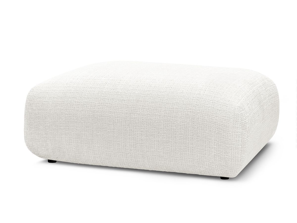Petit pouf pour canapé modulable SIRIUS tissu texturé