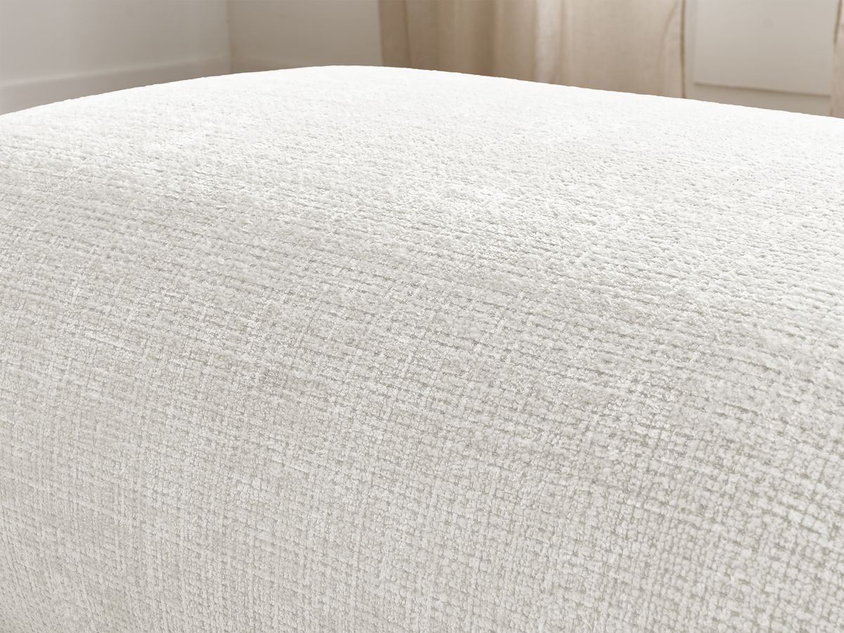 Petit pouf pour canapé modulable SIRIUS tissu texturé