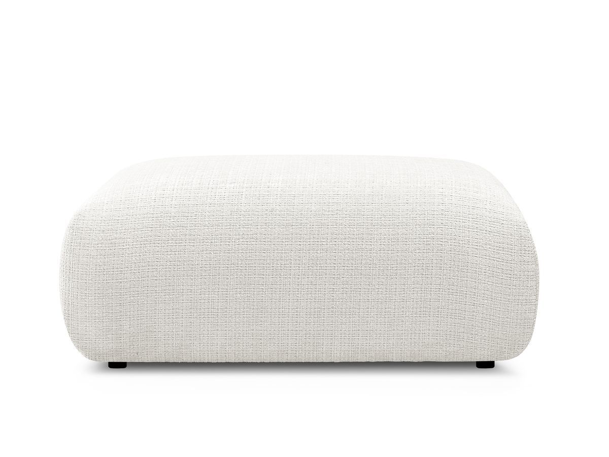 Petit pouf pour canapé modulable SIRIUS tissu texturé