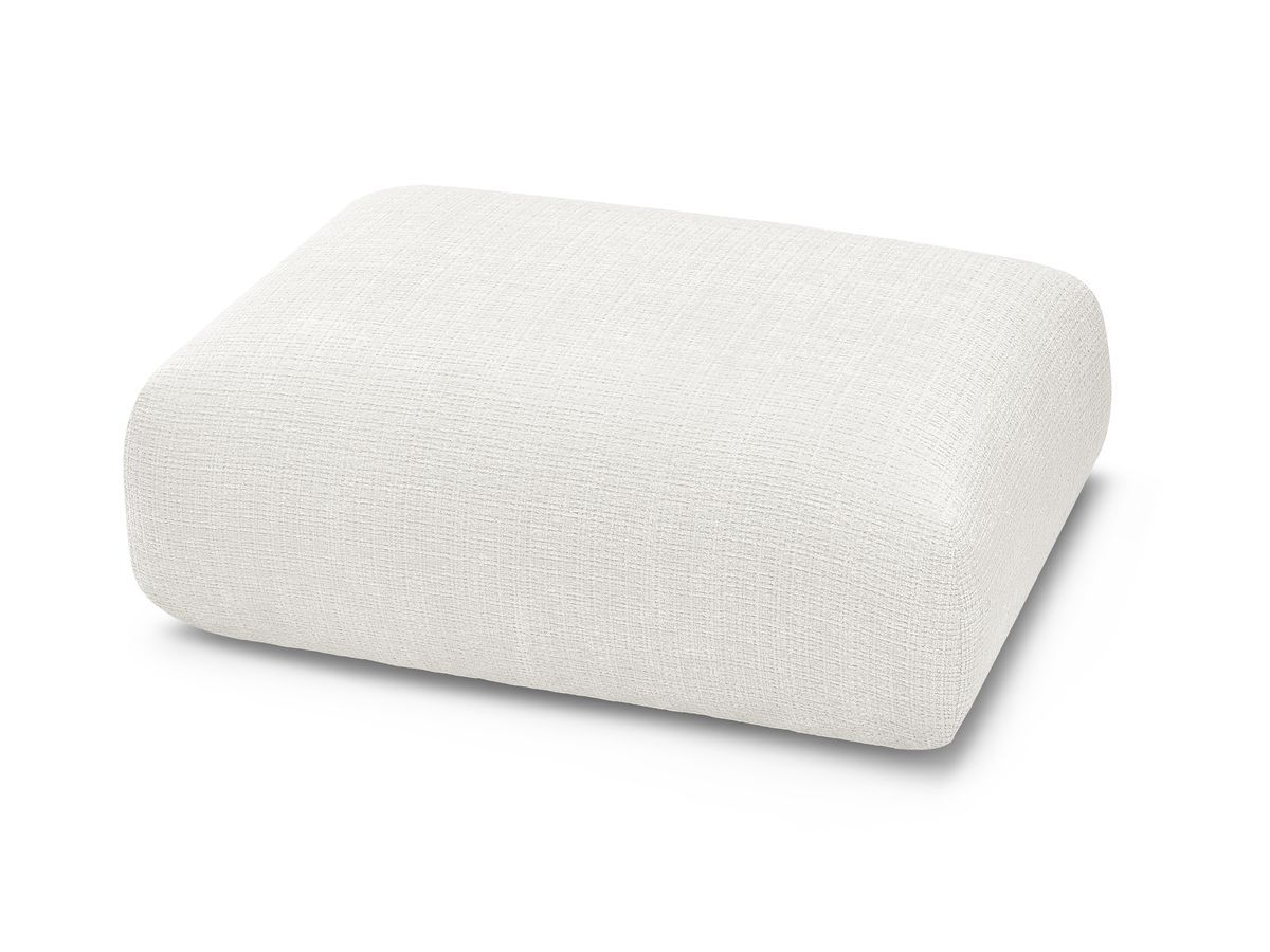 Petit pouf pour canapé modulable SIRIUS tissu texturé