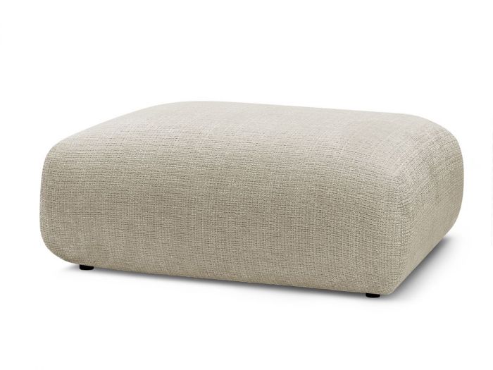 Petit pouf pour canapé modulable SIRIUS tissu texturé