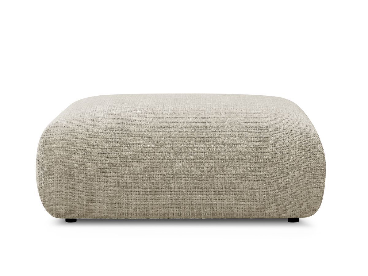 Petit pouf pour canapé modulable SIRIUS tissu texturé