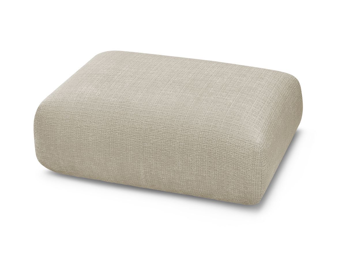Petit pouf pour canapé modulable SIRIUS tissu texturé