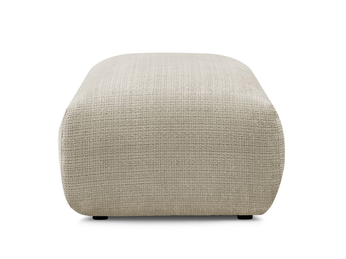 Petit pouf pour canapé modulable SIRIUS tissu texturé
