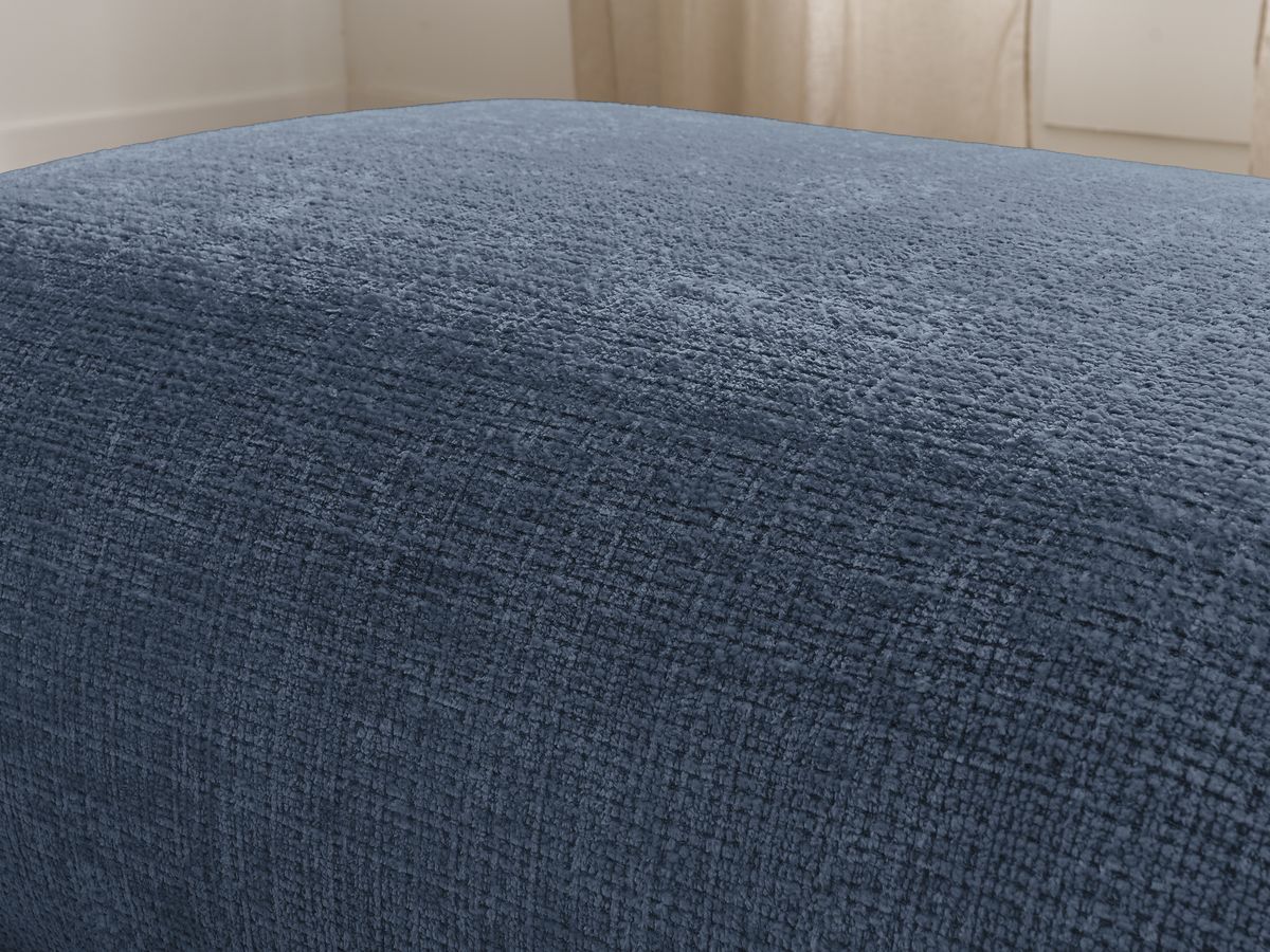Petit pouf pour canapé modulable SIRIUS tissu texturé