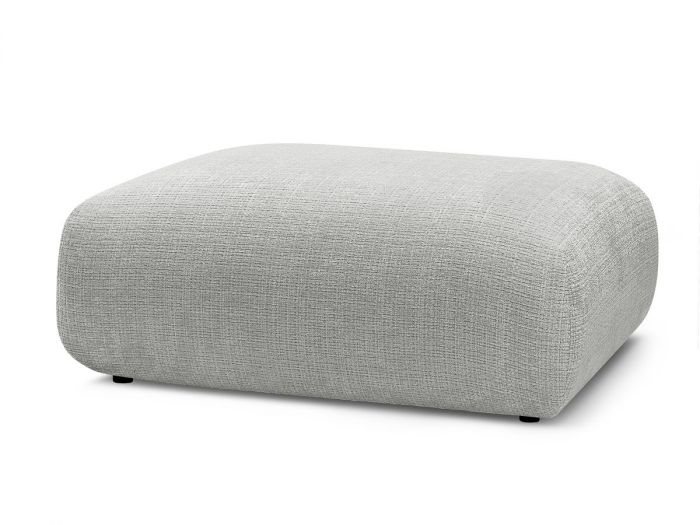 Petit pouf pour canapé modulable SIRIUS tissu texturé