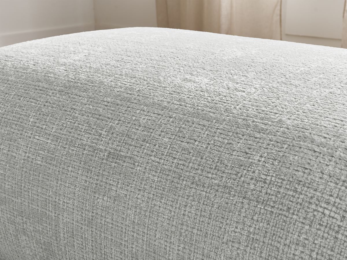 Petit pouf pour canapé modulable SIRIUS tissu texturé