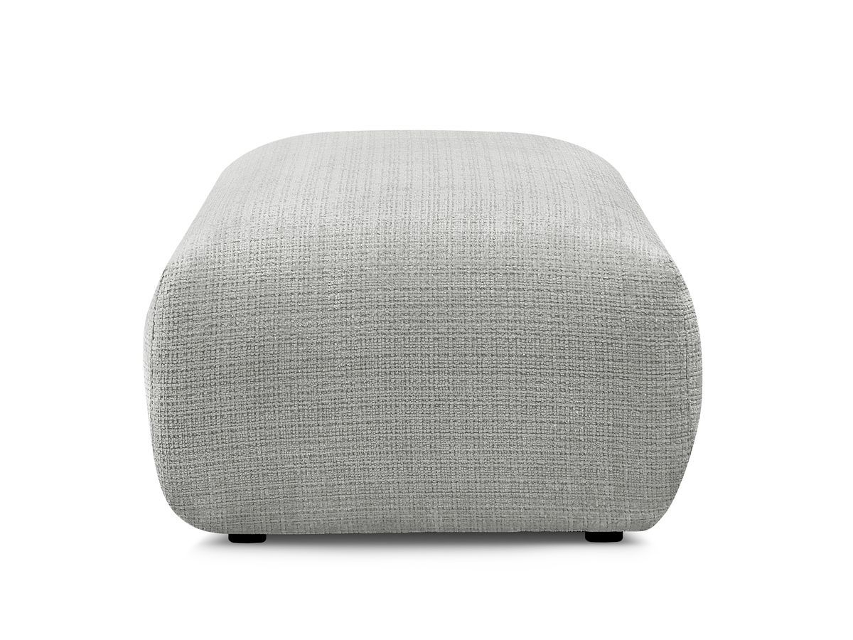 Petit pouf pour canapé modulable SIRIUS tissu texturé