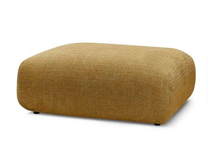 Petit pouf pour canapé modulable SIRIUS tissu texturé