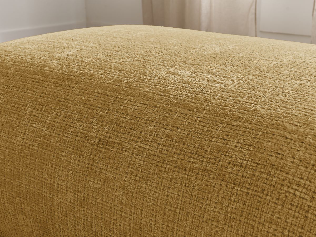 Petit pouf pour canapé modulable SIRIUS tissu texturé