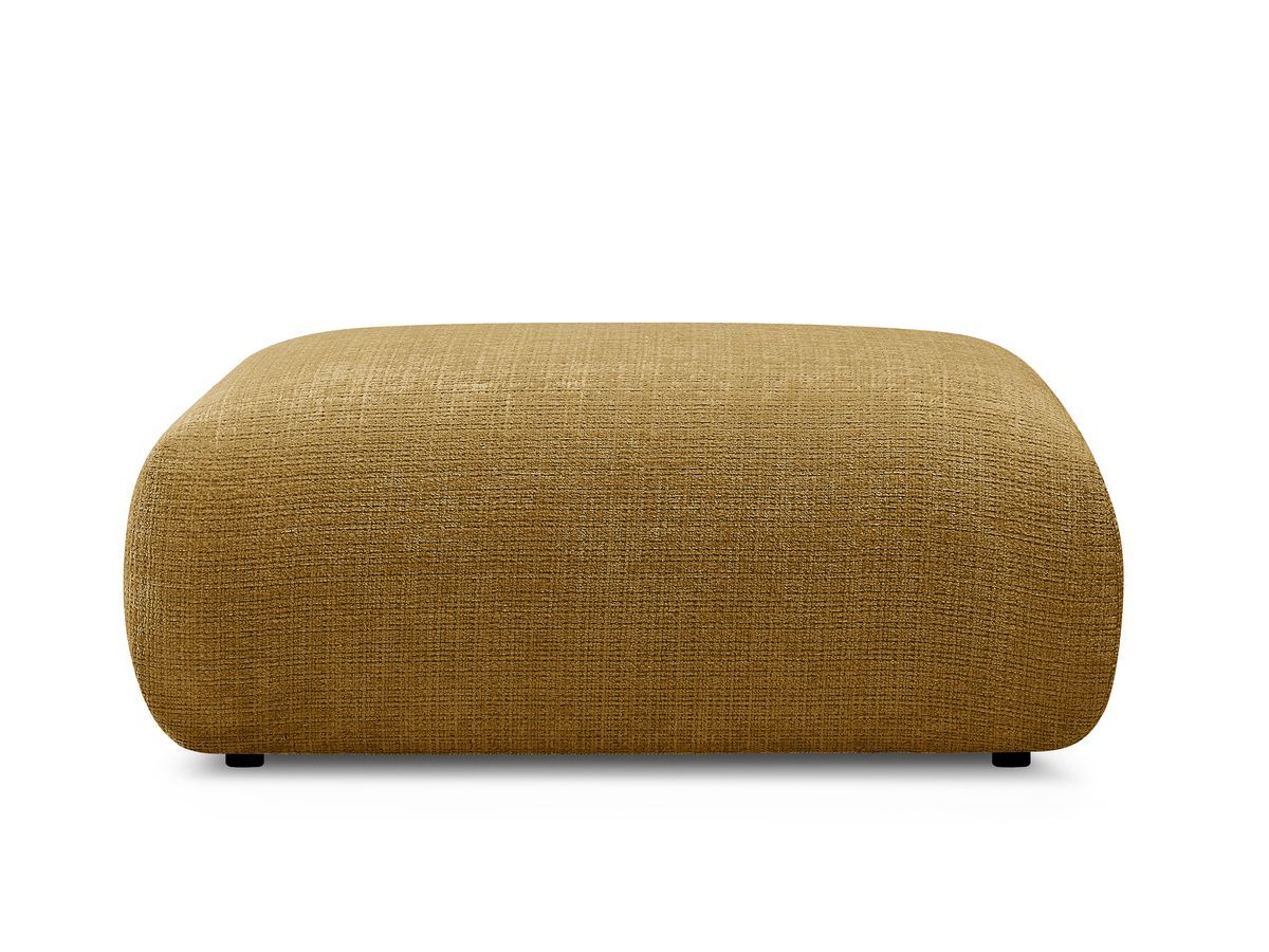 Petit pouf pour canapé modulable SIRIUS tissu texturé