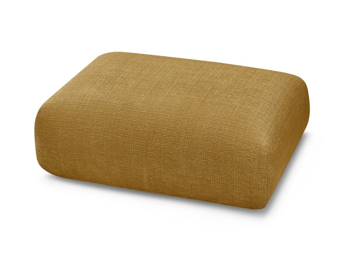 Petit pouf pour canapé modulable SIRIUS tissu texturé
