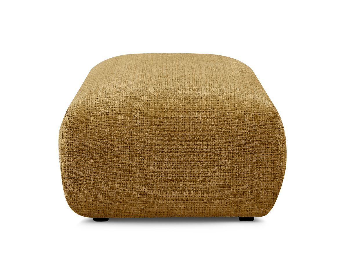 Petit pouf pour canapé modulable SIRIUS tissu texturé