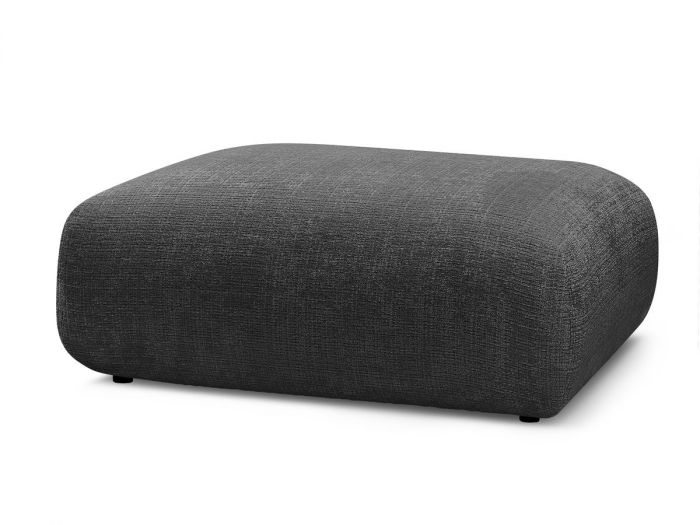 Petit pouf pour canapé modulable SIRIUS tissu texturé