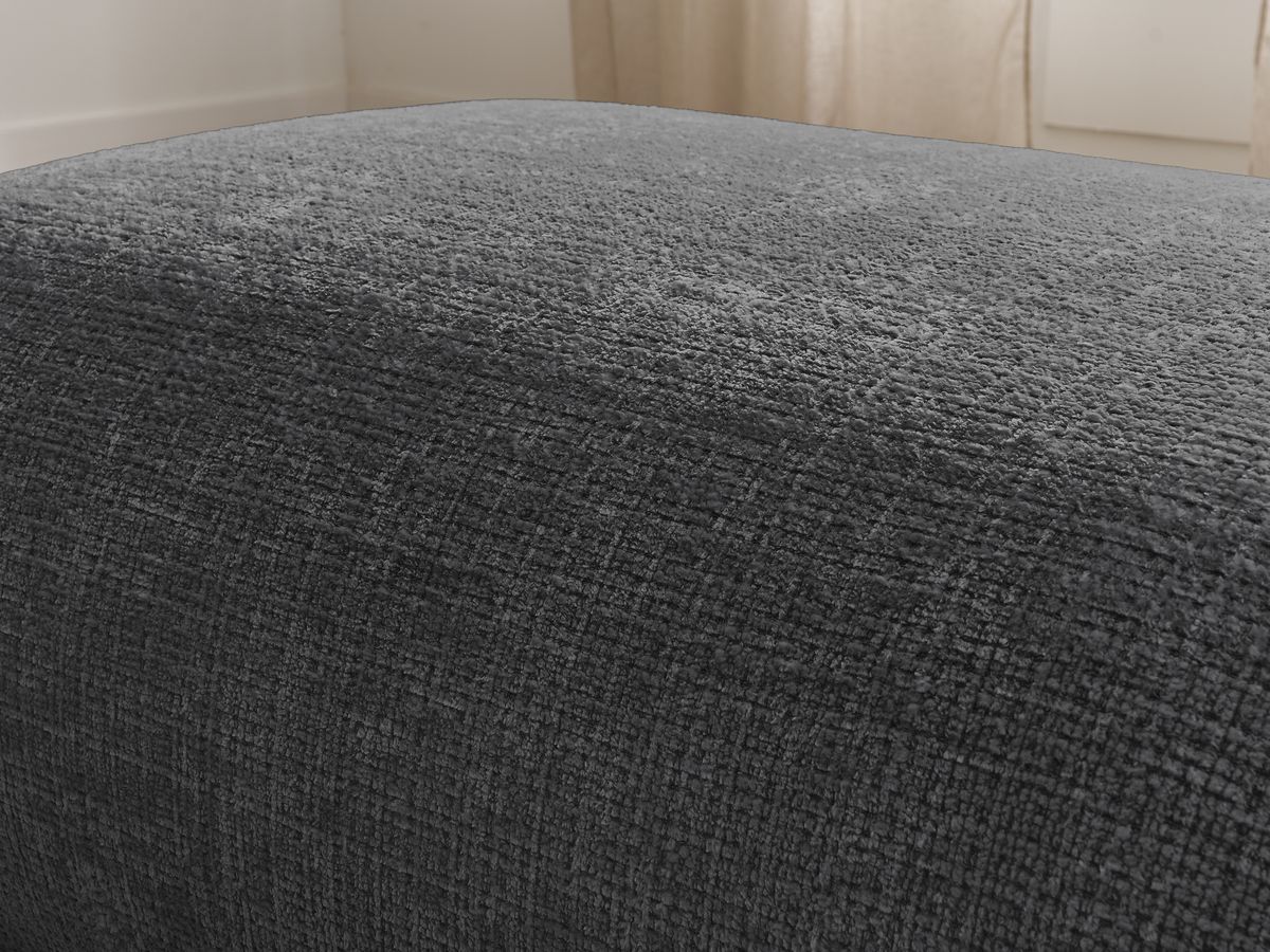 Petit pouf pour canapé modulable SIRIUS tissu texturé