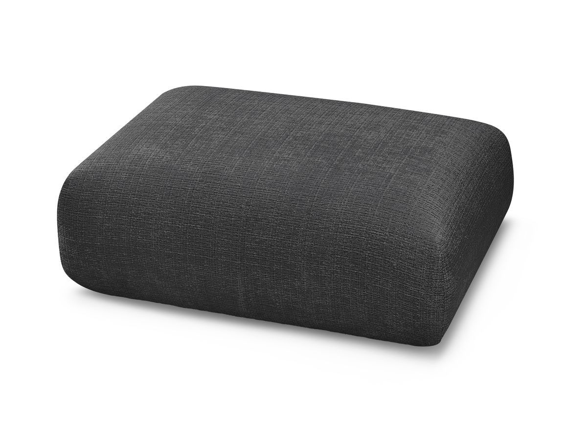 Petit pouf pour canapé modulable SIRIUS tissu texturé