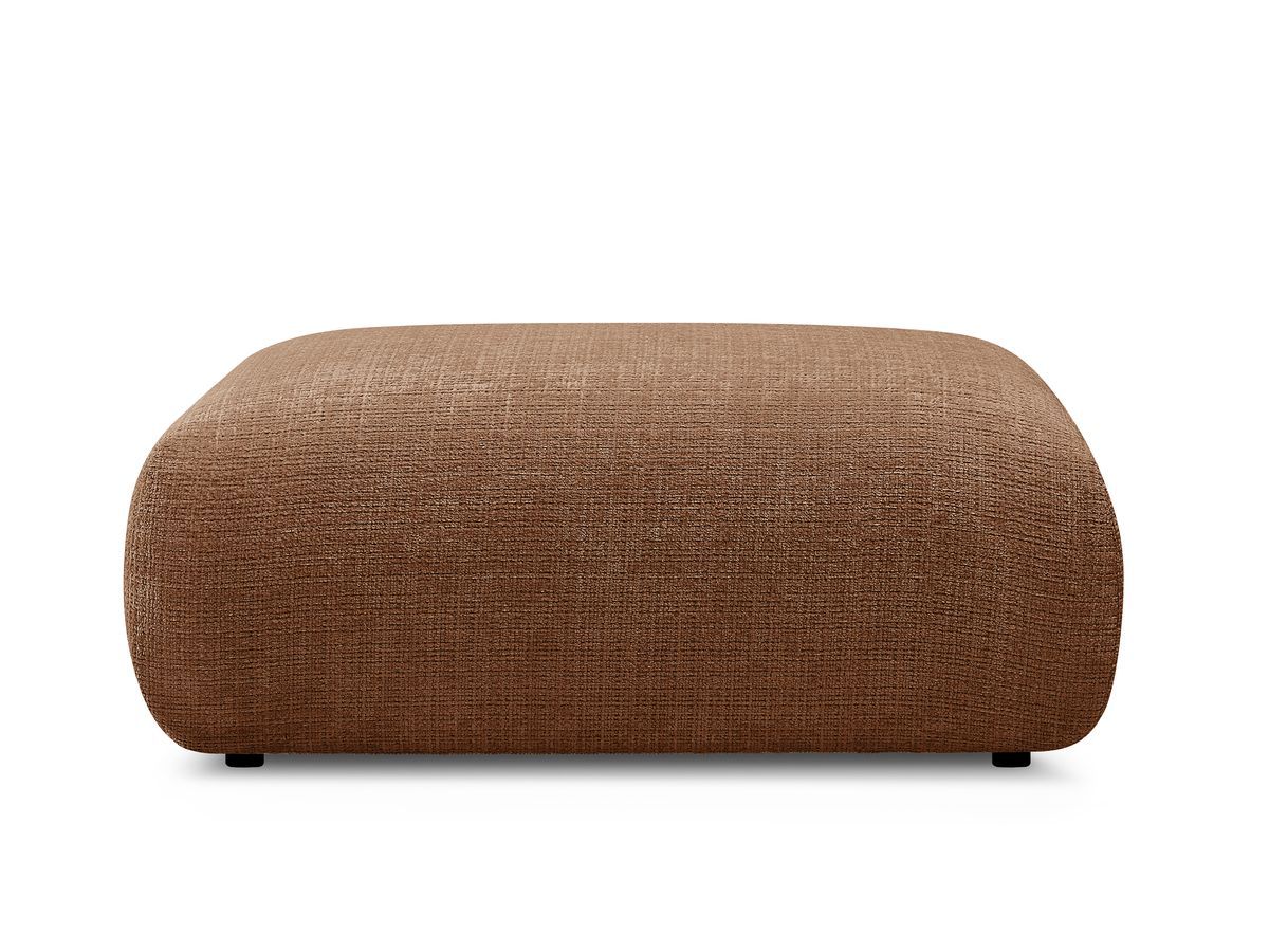 Petit pouf pour canapé modulable SIRIUS tissu texturé