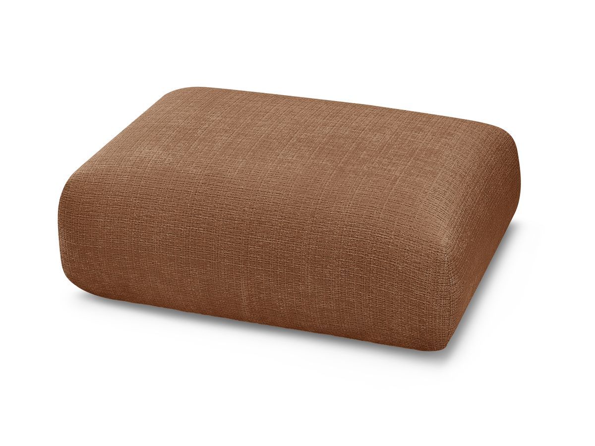 Petit pouf pour canapé modulable SIRIUS tissu texturé