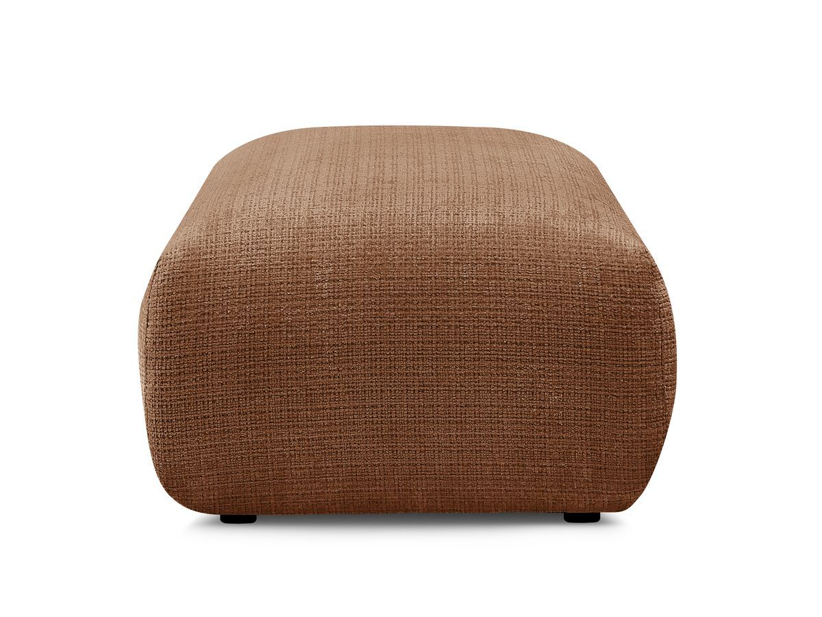 Petit pouf pour canapé modulable SIRIUS tissu texturé