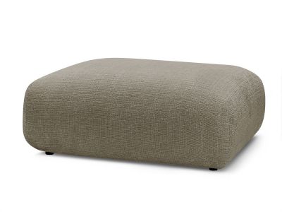 Petit pouf pour canapé modulable SIRIUS tissu texturé