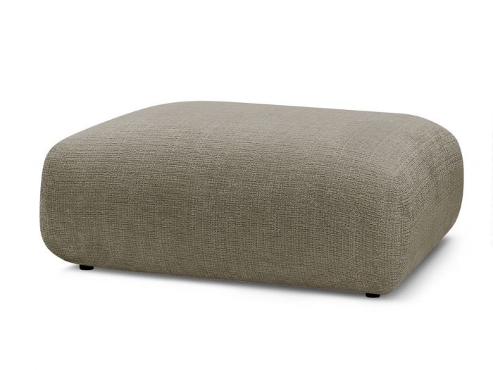 Petit pouf pour canapé modulable SIRIUS tissu texturé