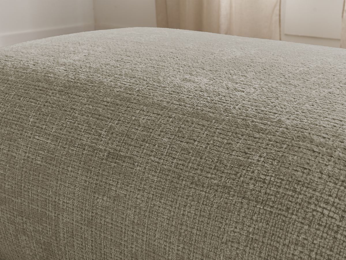Petit pouf pour canapé modulable SIRIUS tissu texturé