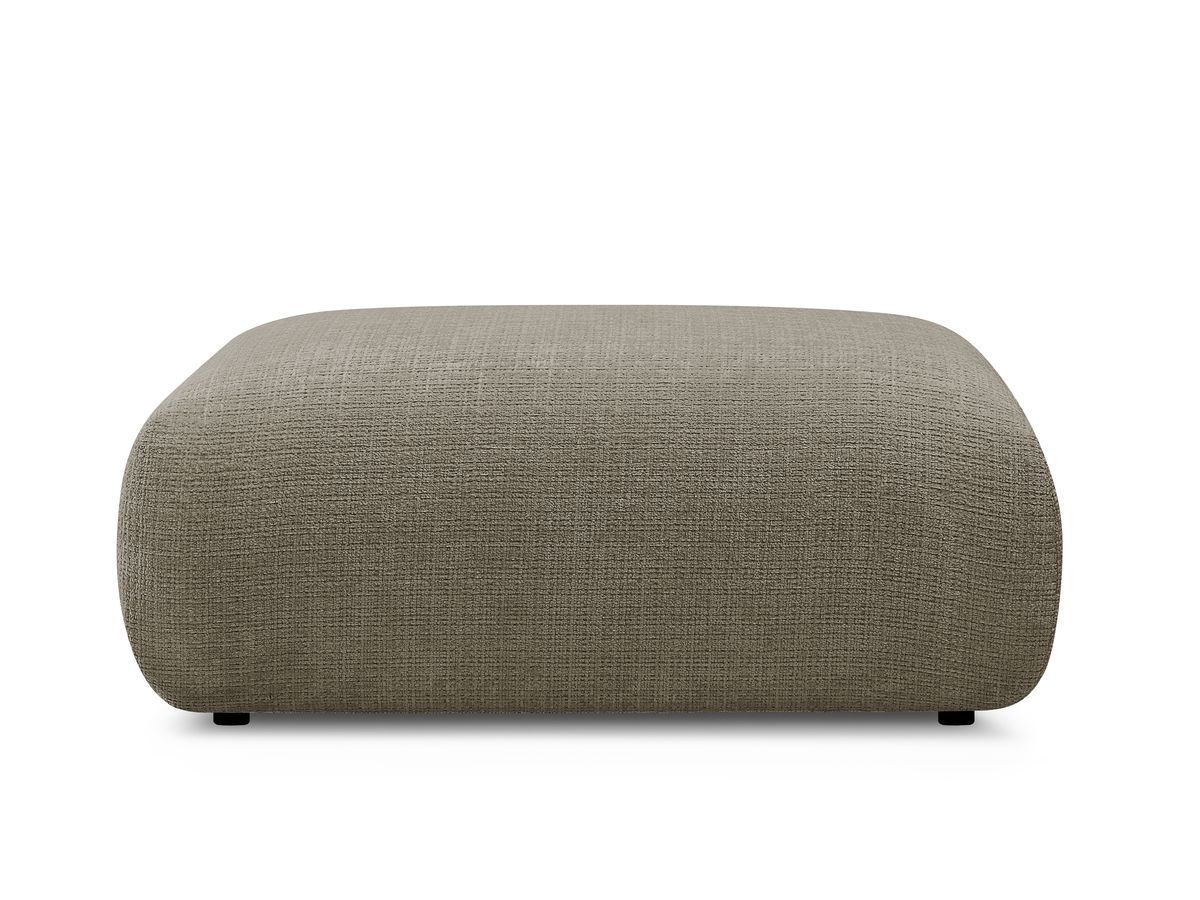 Petit pouf pour canapé modulable SIRIUS tissu texturé
