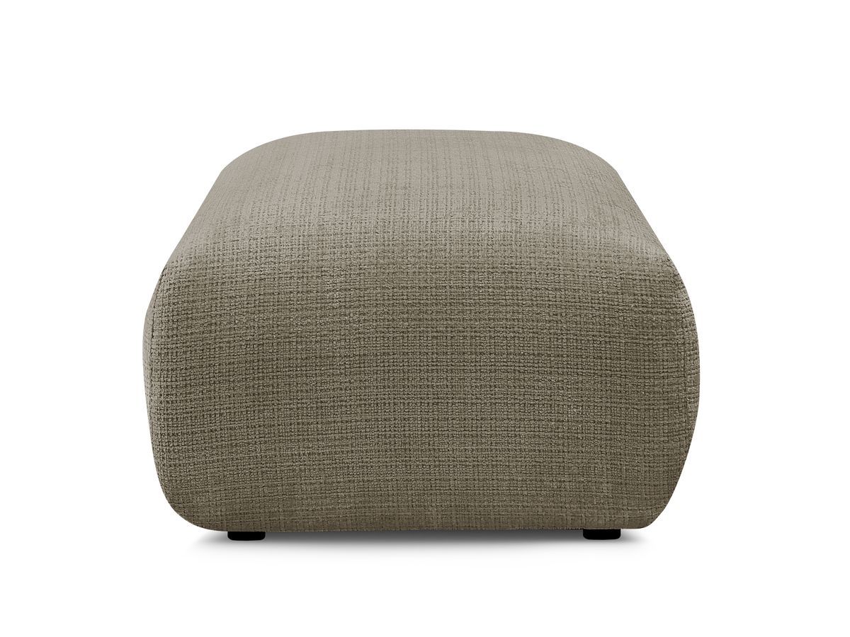 Petit pouf pour canapé modulable SIRIUS tissu texturé