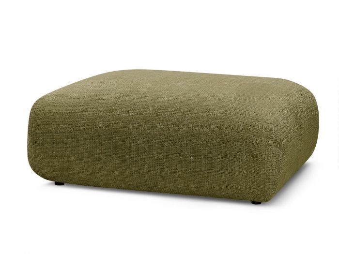 Petit pouf pour canapé modulable SIRIUS tissu texturé