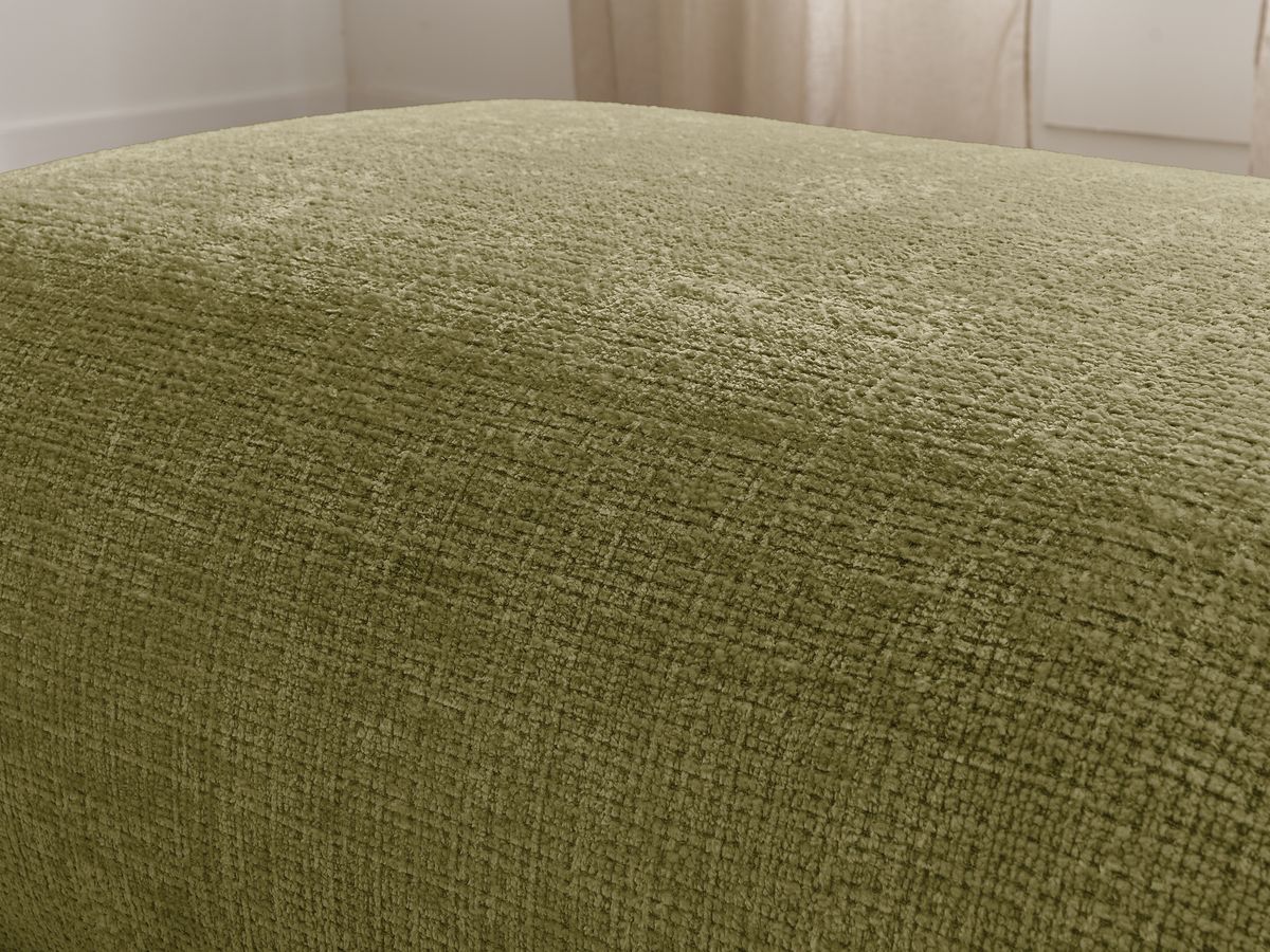 Petit pouf pour canapé modulable SIRIUS tissu texturé