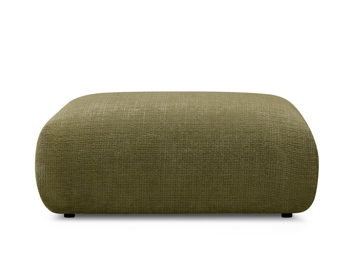 Petit pouf pour canapé modulable SIRIUS tissu texturé