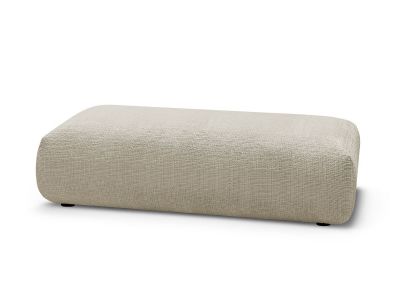 Grand pouf pour canapé modulable SIRIUS tissu texturé
