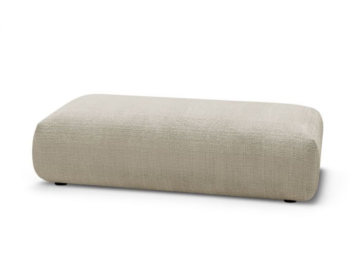 Grand pouf pour canapé modulable SIRIUS tissu texturé