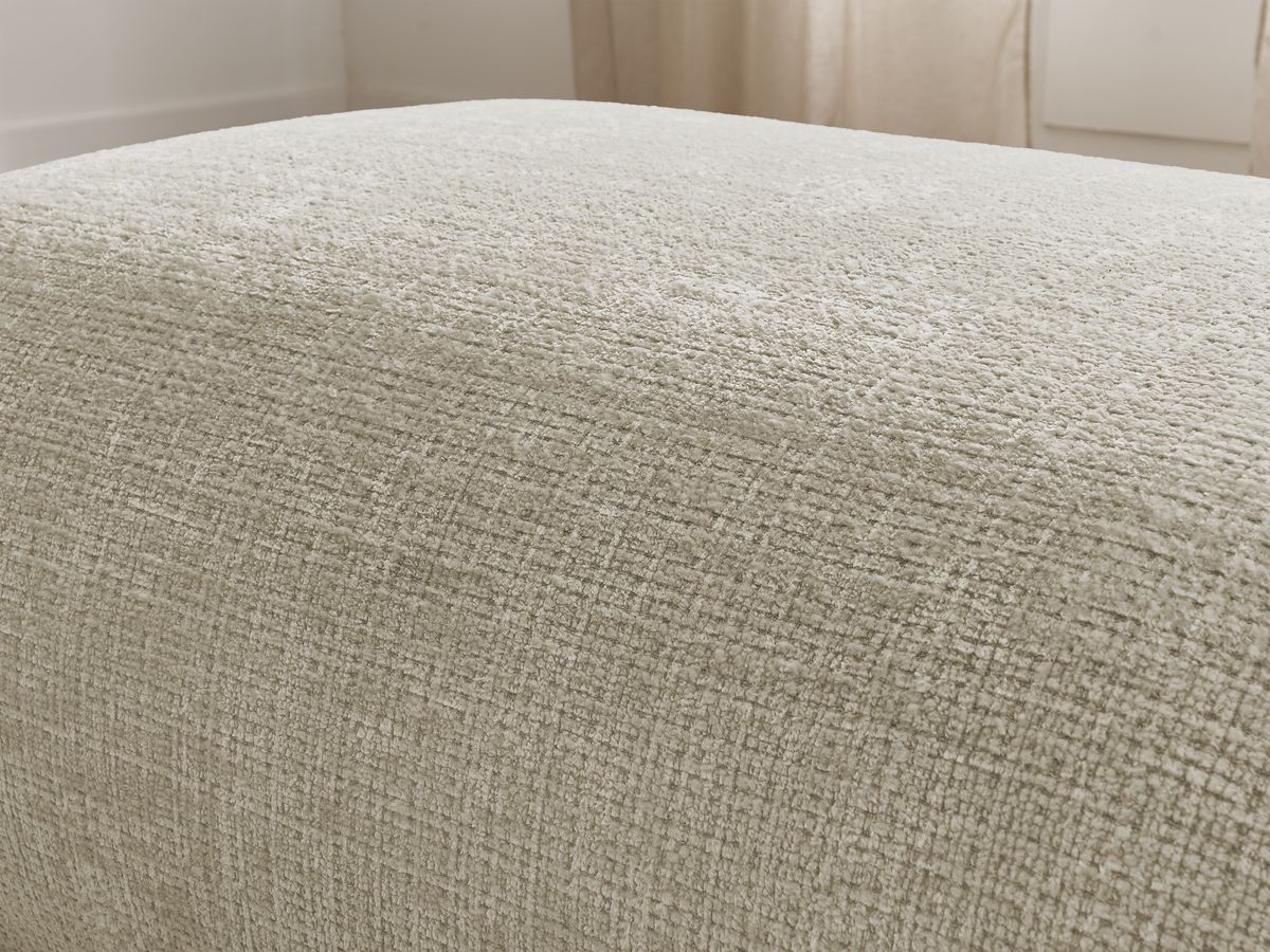 Grand pouf pour canapé modulable SIRIUS tissu texturé