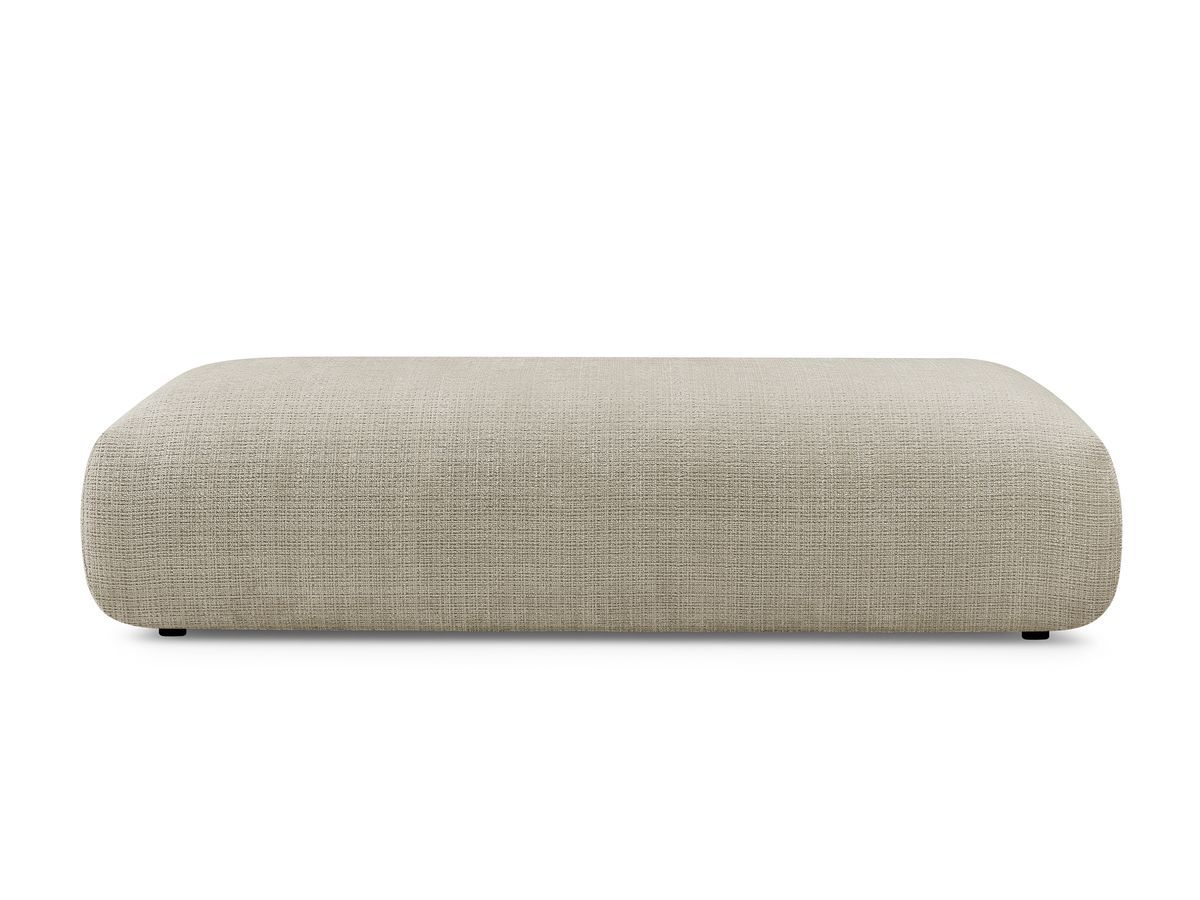 Grand pouf pour canapé modulable SIRIUS tissu texturé