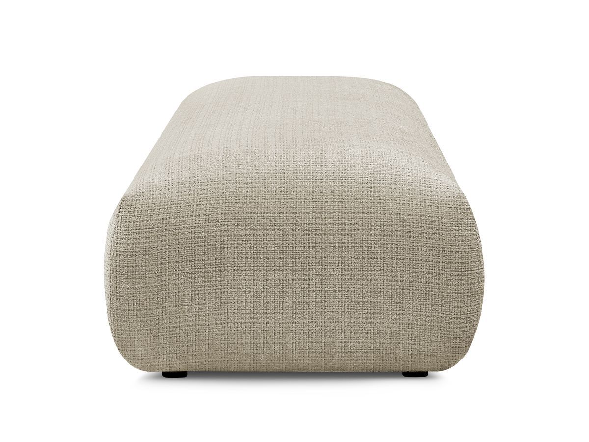 Grand pouf pour canapé modulable SIRIUS tissu texturé
