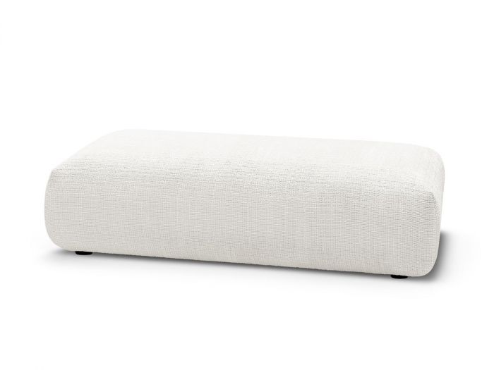 Grand pouf pour canapé modulable SIRIUS tissu texturé