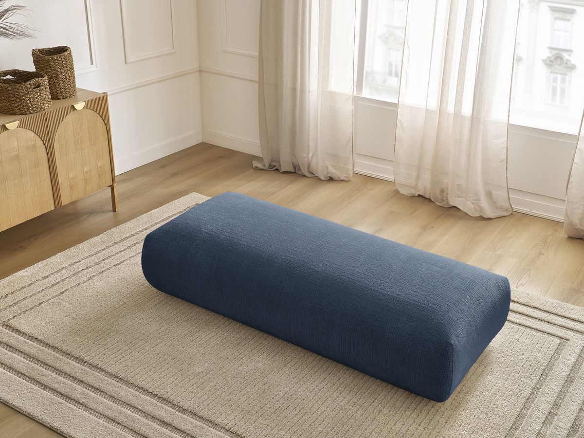 Grand pouf pour canapé modulable SIRIUS tissu texturé