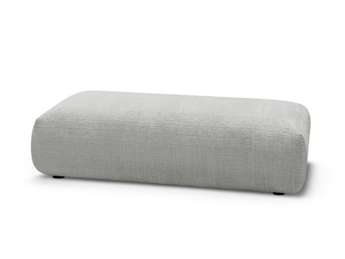 Grand pouf pour canapé modulable SIRIUS tissu texturé