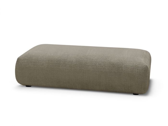 Grand pouf pour canapé modulable SIRIUS tissu texturé