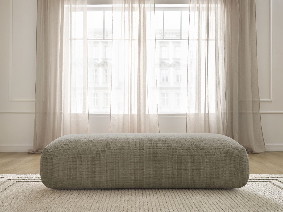 Grand pouf pour canapé modulable SIRIUS texturé taupe — vue 5