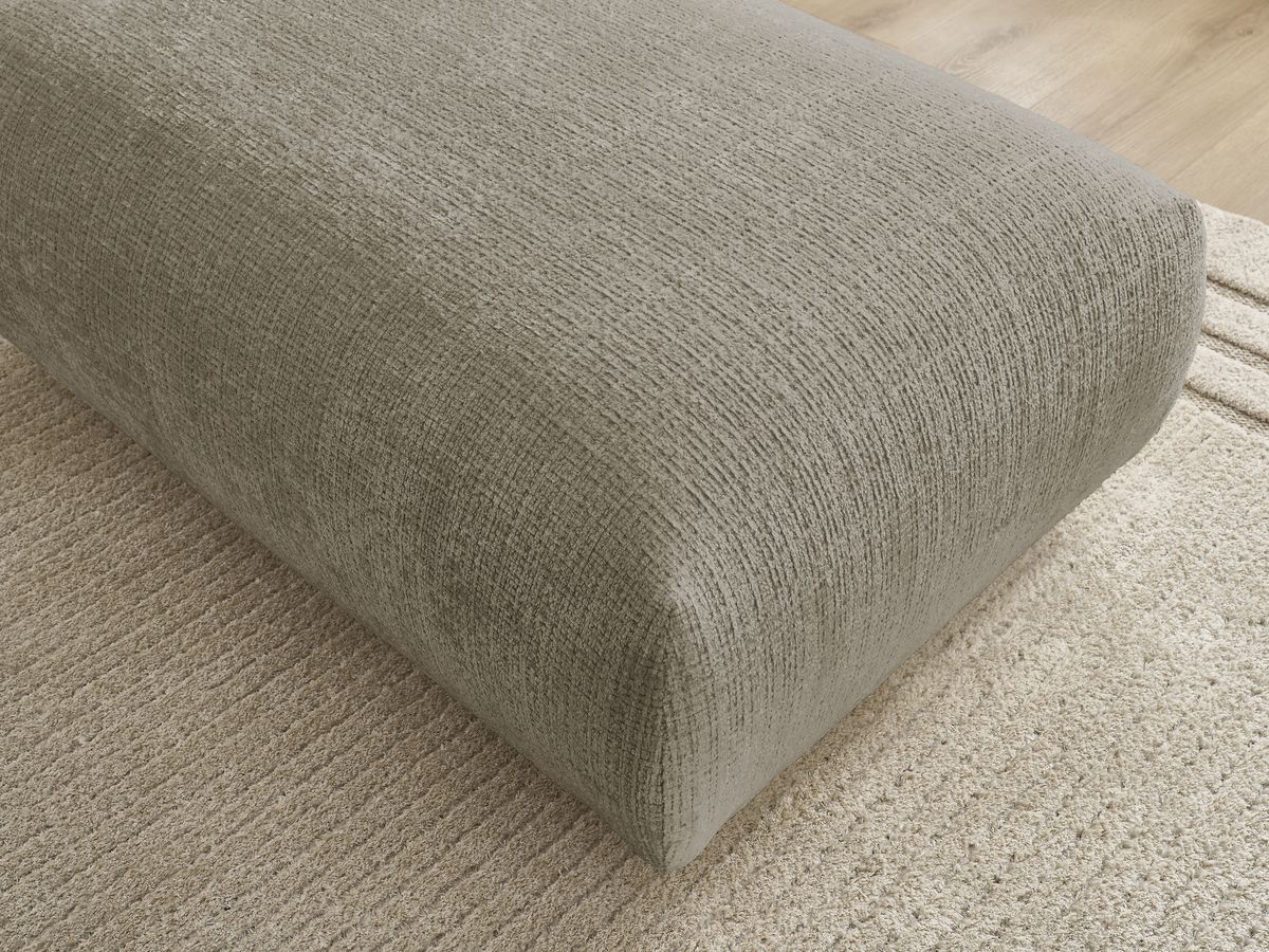 Grand pouf pour canapé modulable SIRIUS tissu texturé