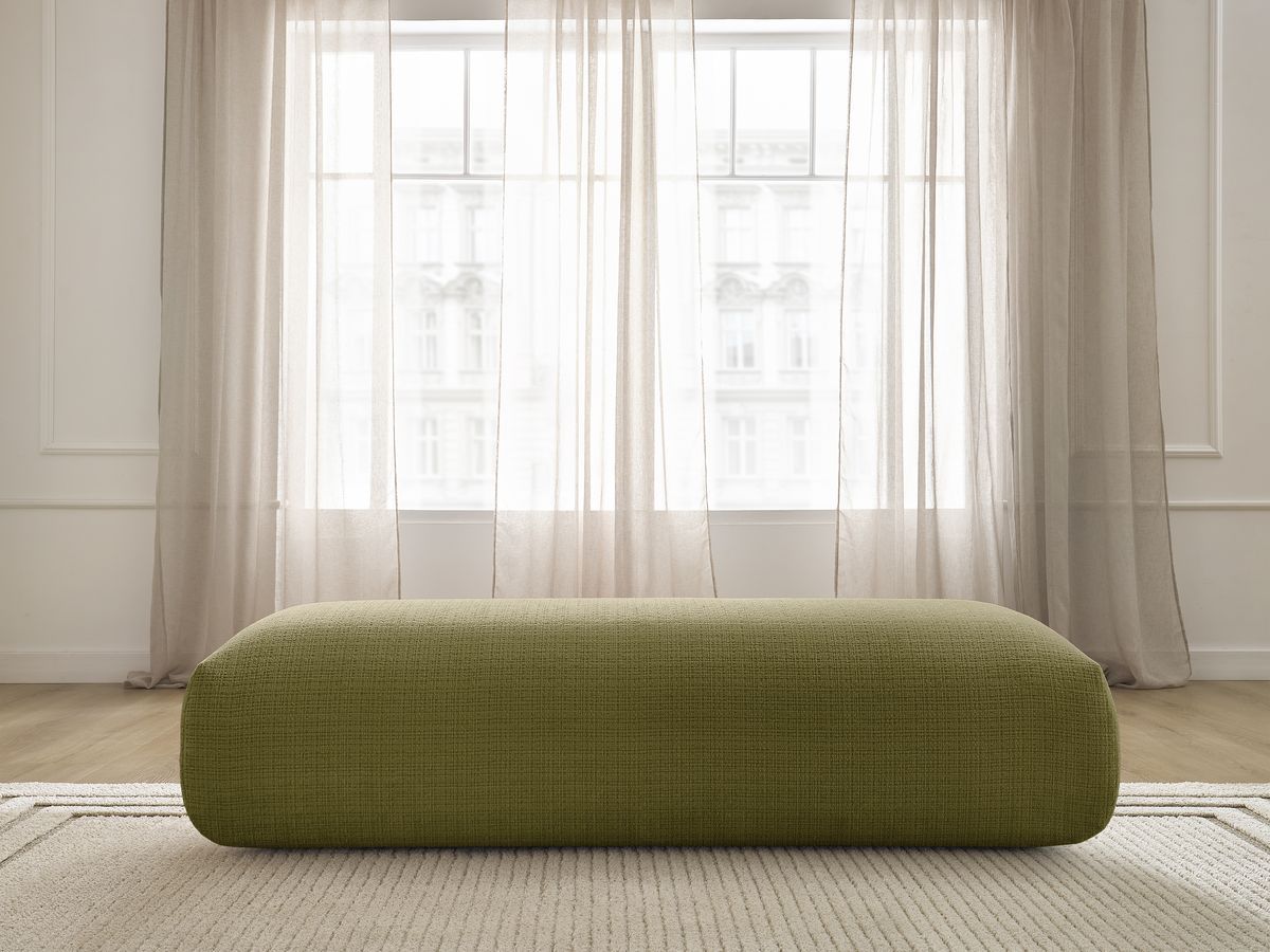 Grand pouf pour canapé modulable SIRIUS texturé vert — vue 5