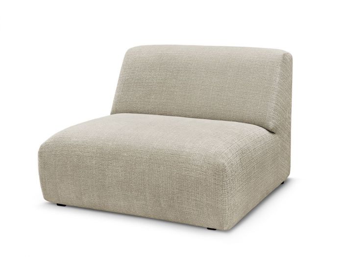 Chauffeuse 1 place pour canapé modulable SIRIUS tissu texturé