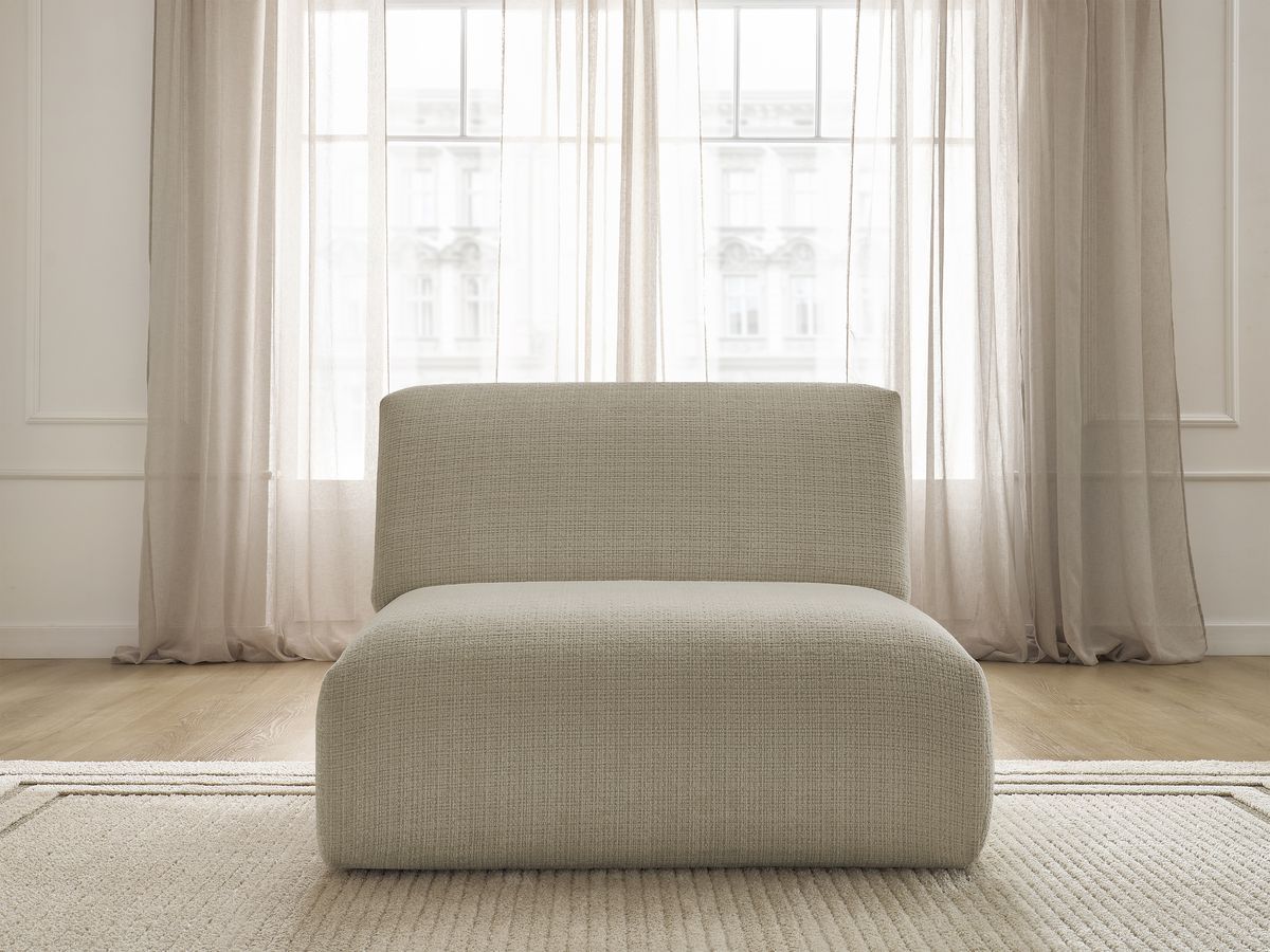 Chauffeuse 1 place pour canapé modulable SIRIUS texturé beige — vue 5