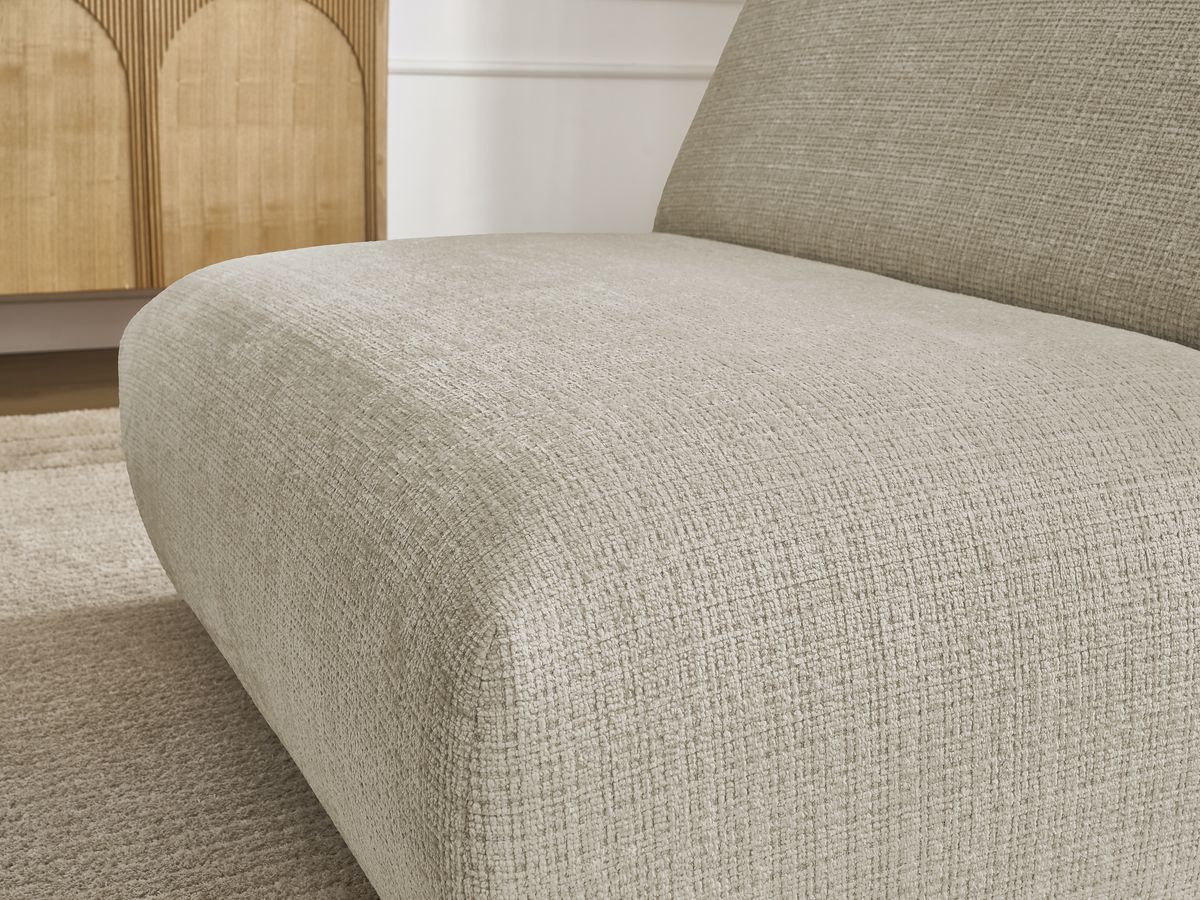 Chauffeuse 1 place pour canapé modulable SIRIUS tissu texturé