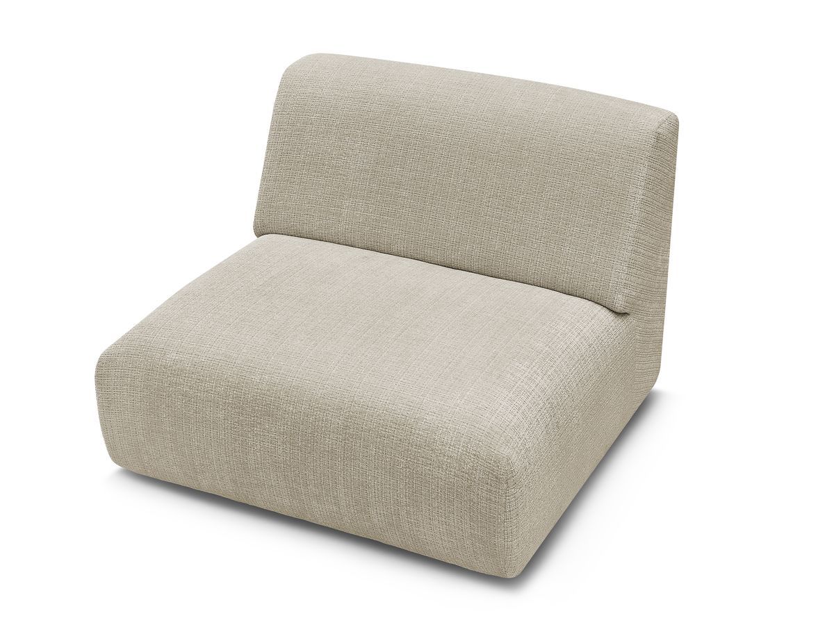 Chauffeuse 1 place pour canapé modulable SIRIUS tissu texturé